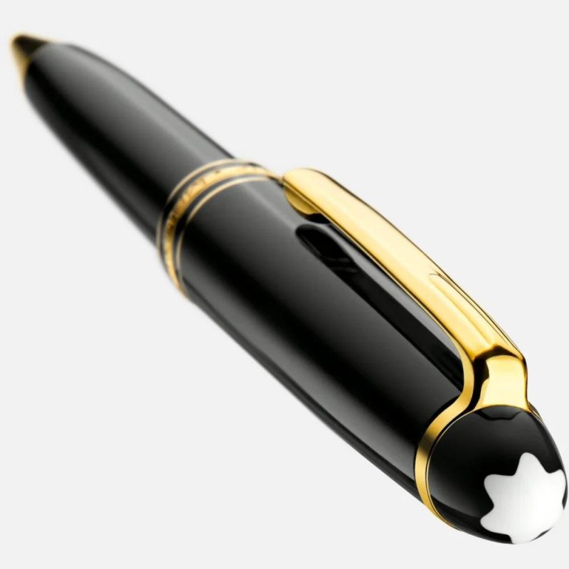 Montblanc - Penna Meisterstück - Resina Nera - Oro