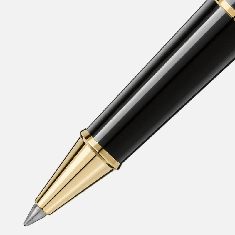 Montblanc - Roller Meisterstück - Resina Nera - Oro