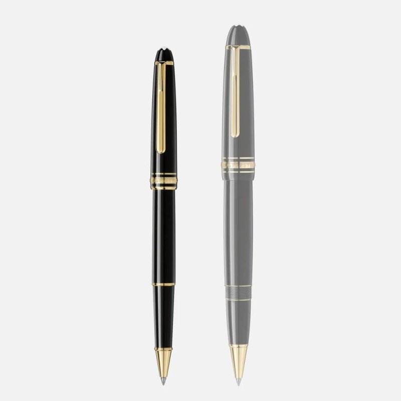Montblanc - Roller Meisterstück - Resina Nera - Oro