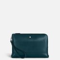 Montblanc - Pochette Soft - Pelle Blu - Elegante