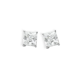 Ambrosia Gioielli - Orecchini Punti Luce - Oro Bianco - Zirconi