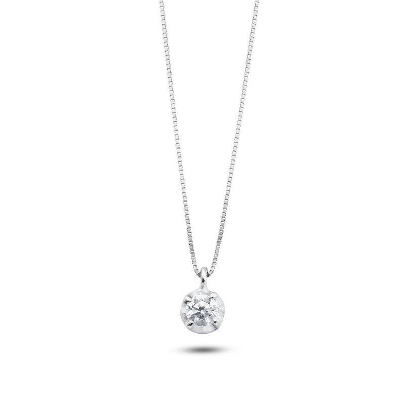 Ambrosia Gioielli - Girocollo Luce - Oro Bianco - Zircone
