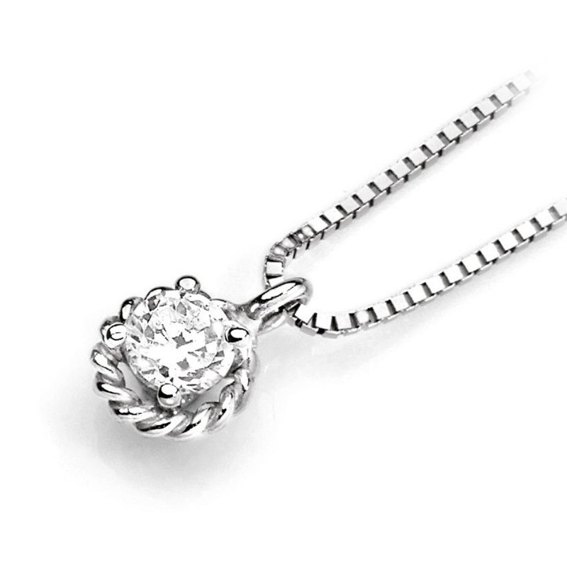 Ambrosia Gioielli - Girocollo Oro Bianco - Zircone