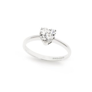 Ambrosia Gioielli - Anello Oro - Zircone Cuore