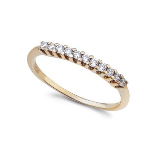 Ambrosia Gioielli - Anello Fedina - Oro Rosa - Zirconi