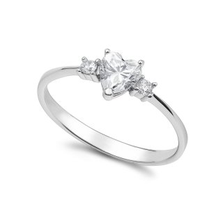 Ambrosia Gioielli - Anello Oro - Zircone Cuore