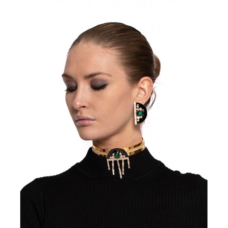 Deliguoro - Choker Rigido Diabolika - Eleganza Unica
