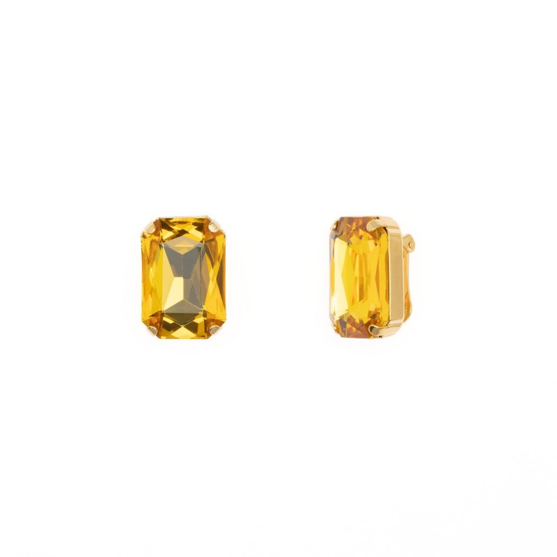 Deliguoro - Orecchini Clip Cristalli - Maxi Luce