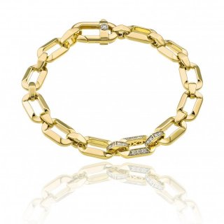 Chimento - Bracciale Link Sunrise - Oro Giallo - Diamanti