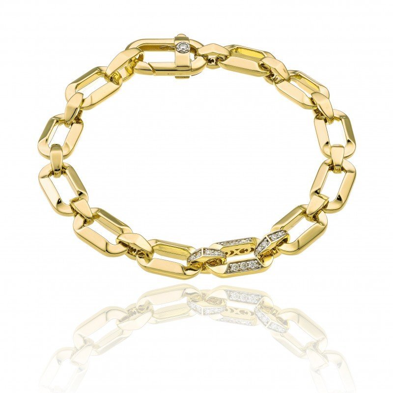 Chimento - Bracciale Link Sunrise - Oro Giallo - Diamanti