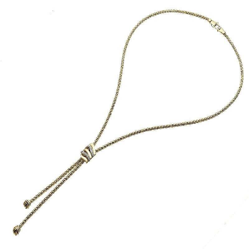 Chimento - Girocollo Stretch Nuvola - Oro - Diamanti
