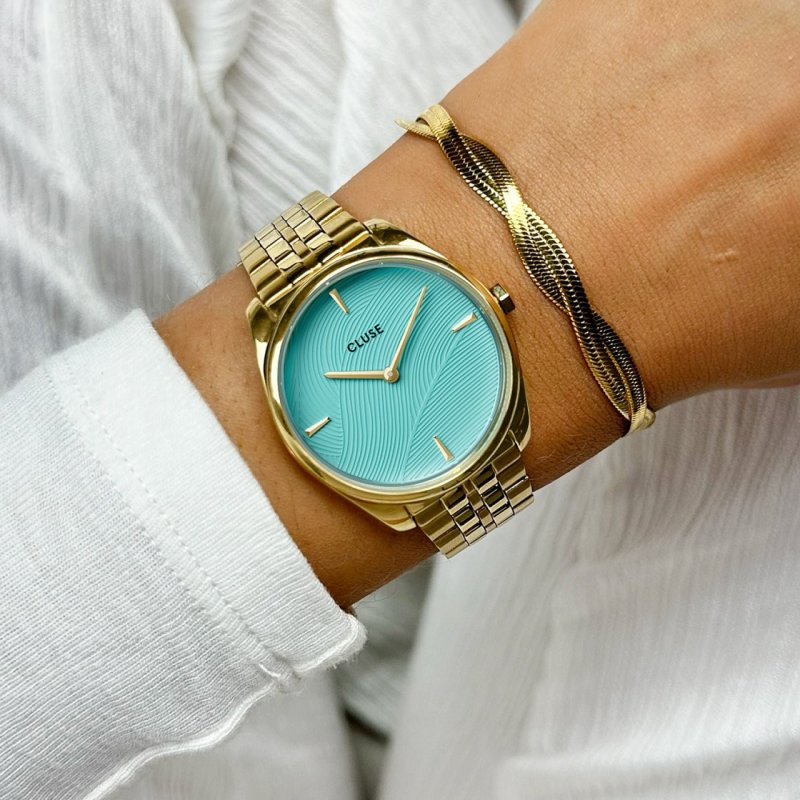 Cluse - Féroce Petite Watch - Blu - Oro