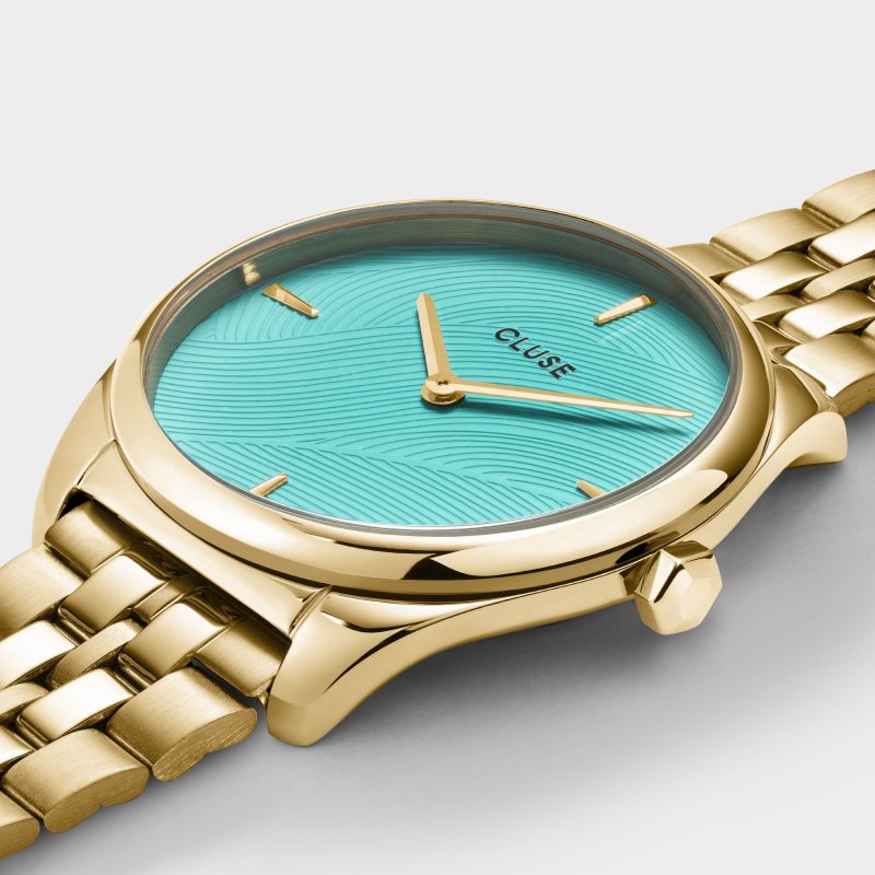 Cluse - Féroce Petite Watch - Blu - Oro