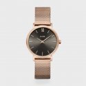 Cluse - Minuit Mesh - Grey - Rose Gold