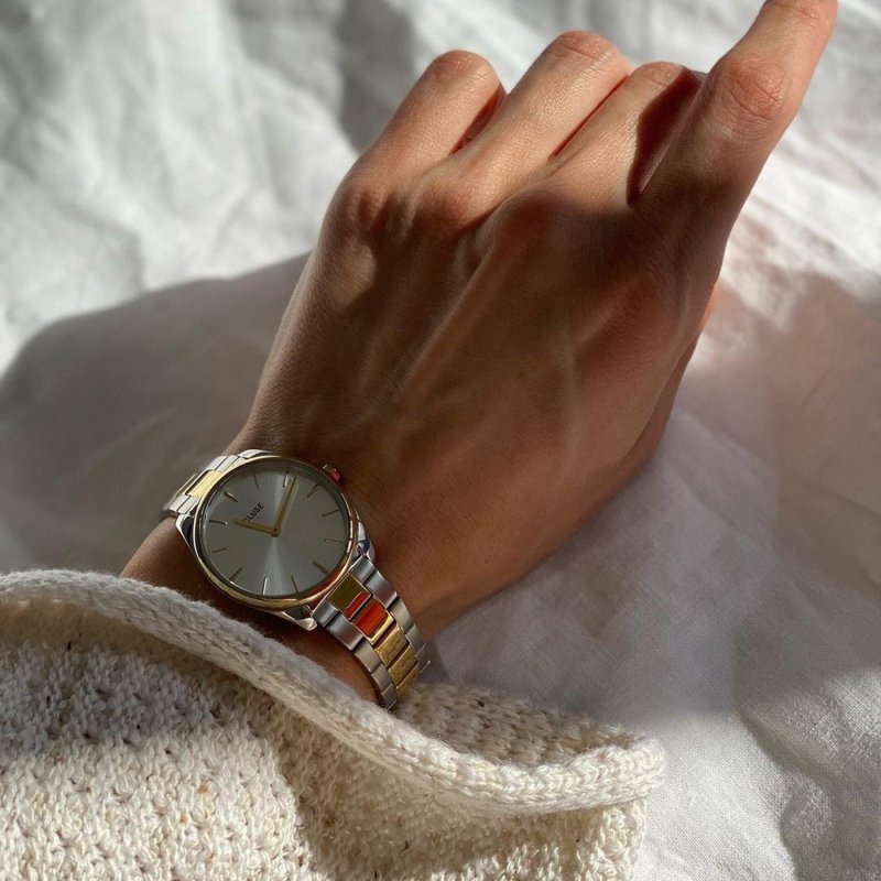 Cluse - Féroce Petite Steel - Eleganza Bicolore