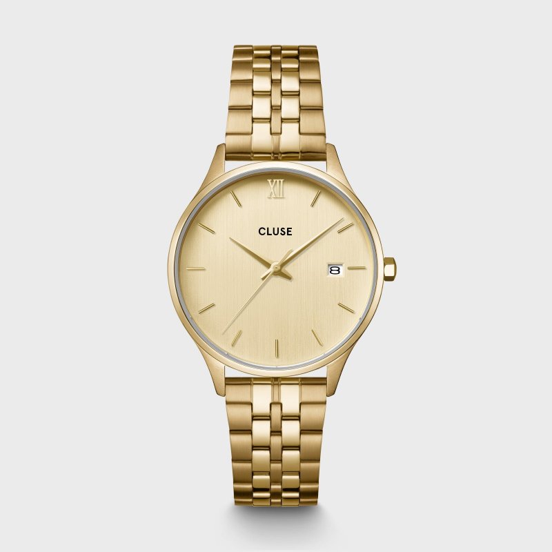 Cluse - Minuit Date Steel - Oro Pieno - Eleganza