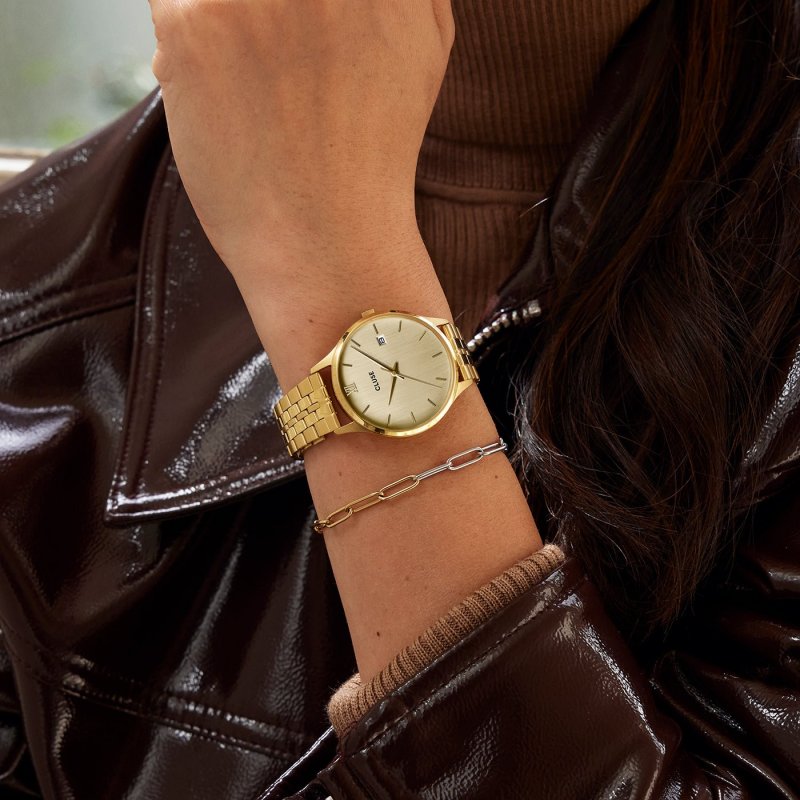 Cluse - Minuit Date Steel - Oro Pieno - Eleganza