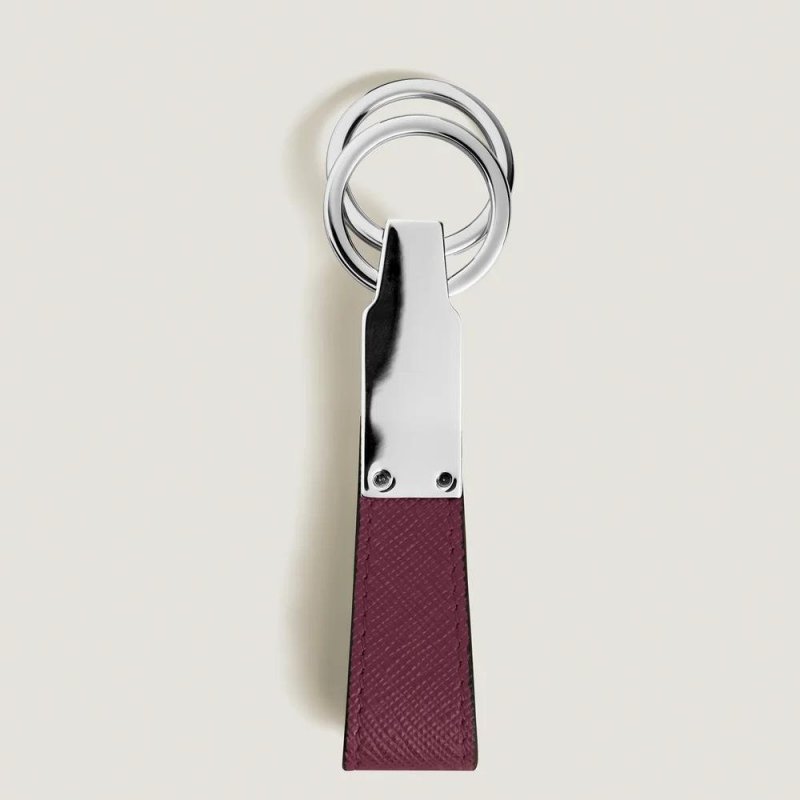 Montblanc - Portachiavi Con Passante - Pelle Cassis