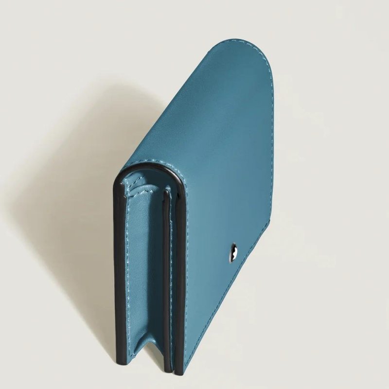Montblanc - Portafoglio Continental - Pelle Blu