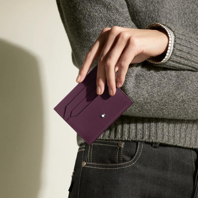 Montblanc - Porta Carte Meisterstück - Pelle Cassis