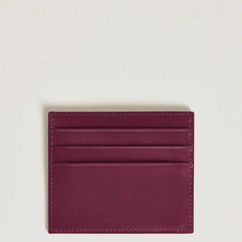 Montblanc - Porta Carte Meisterstück - Pelle Cassis