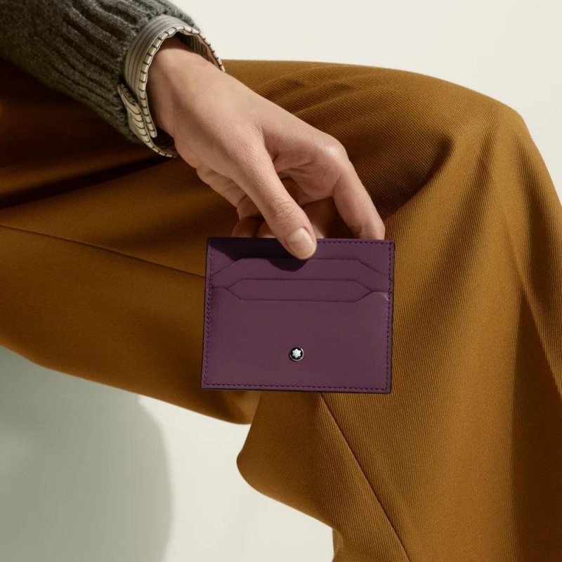 Montblanc - Porta Carte Meisterstück - Pelle Cassis