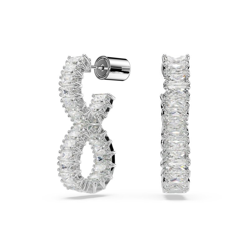 Swarovski - Orecchini Hyperbola - Rodio - Zirconia
