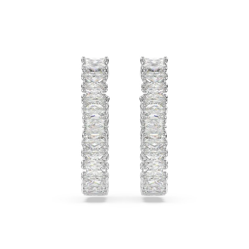 Swarovski - Orecchini Hyperbola - Rodio - Zirconia