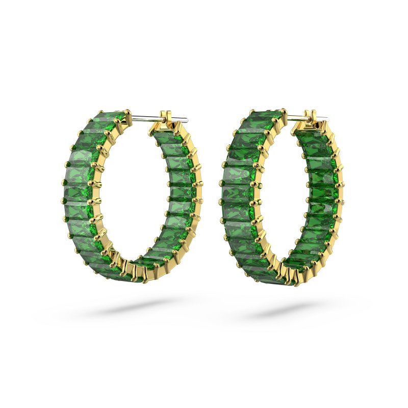 Swarovski - Orecchini Matrix - Placcato Oro - Verde