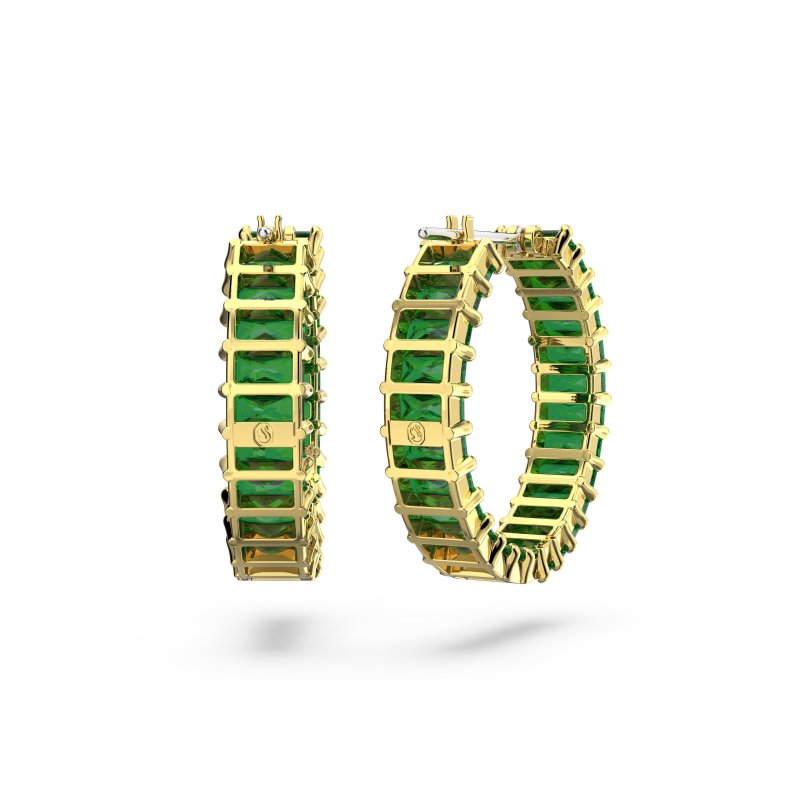 Swarovski - Orecchini Matrix - Placcato Oro - Verde