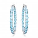 Swarovski - Orecchini Matrix - Blu - Placcato Rodio
