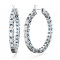 Swarovski - Orecchini Matrix - Blu - Placcato Rodio