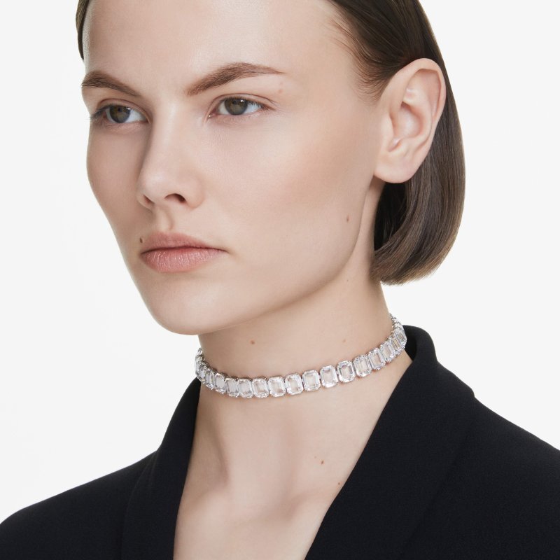Swarovski - Girocollo Millenia - Cristalli - Bianco