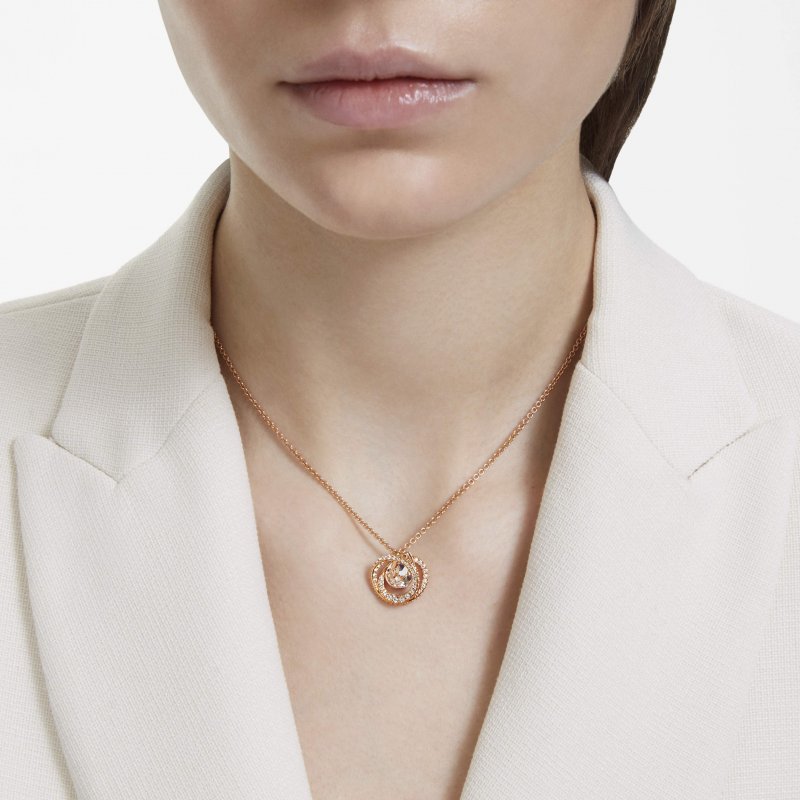 Swarovski - Pendente Generation - Cristalli - Oro Rosa