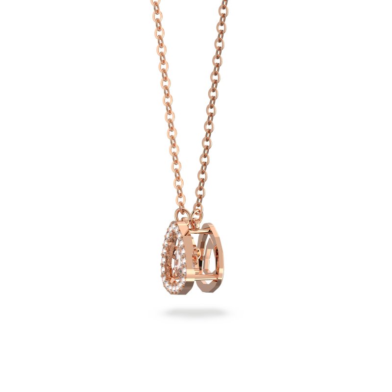 Swarovski - Collana Una - Trilliant - Oro Rosa