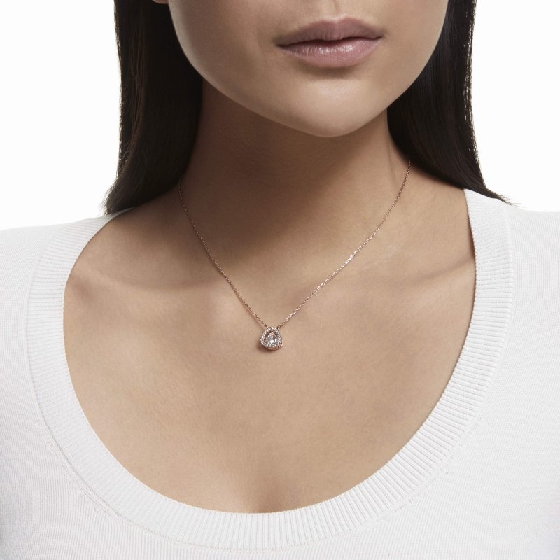 Swarovski - Collana Una - Trilliant - Oro Rosa