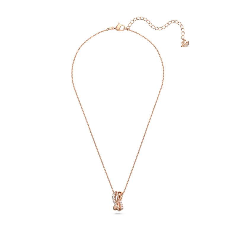 Swarovski - Collana Hyperbola - Oro Rosa - Bianca