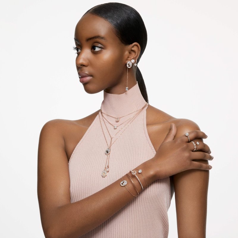 Swarovski - Orecchini Una Angelic - Placcato Oro Rosa