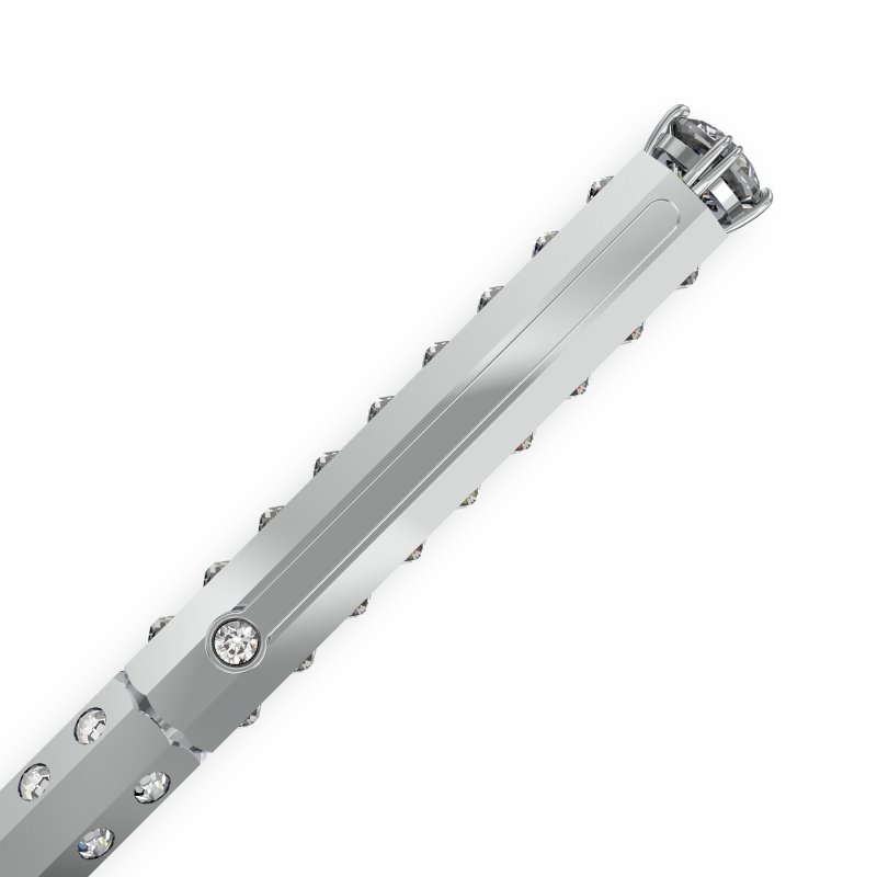Swarovski - Penna Millenia - Cristalli - Argento