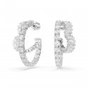Swarovski - Orecchini Matrix - Placcato Rodio - Zirconia