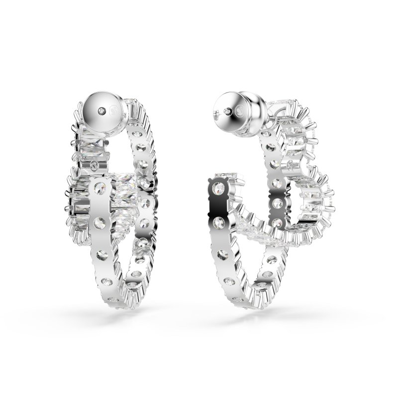 Swarovski - Orecchini Matrix - Placcato Rodio - Zirconia