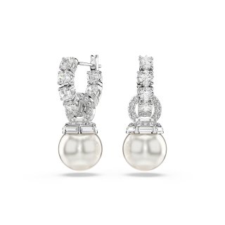 Swarovski - Orecchini Matrix - Placcato Rodio - Bianco
