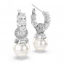 Swarovski - Orecchini Matrix - Placcato Rodio - Bianco