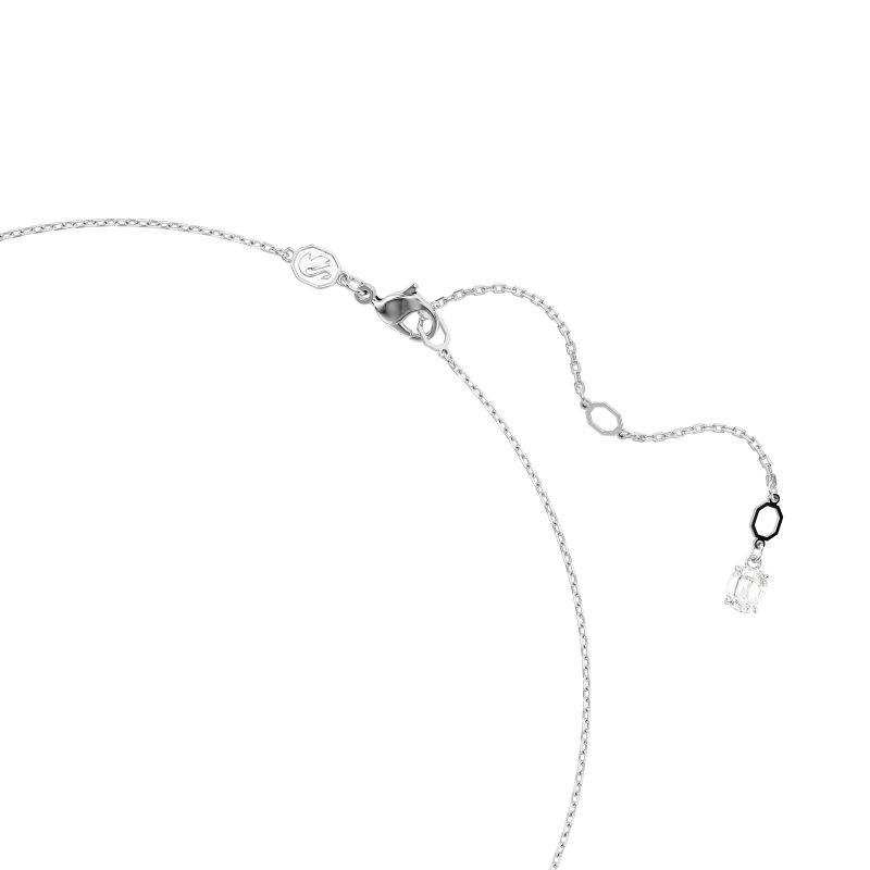Swarovski - Collana Idyllia - Placcato Rodio - Bianca