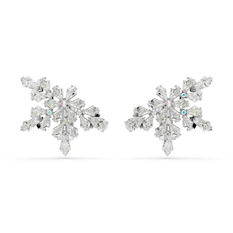 Swarovski - Orecchini Idyllia - Placcato Rodio - Bianco