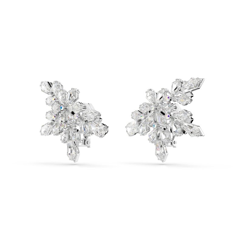 Swarovski - Orecchini Idyllia - Placcato Rodio - Bianco