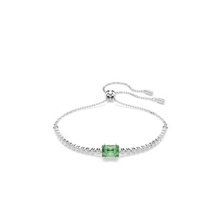 Swarovski - Braccialetto Matrix - Verde - Rodio