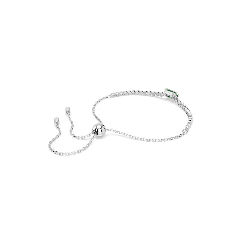Swarovski - Braccialetto Matrix - Verde - Rodio
