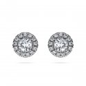 Swarovski - Orecchini Eternity - Oro Bianco - Diamanti