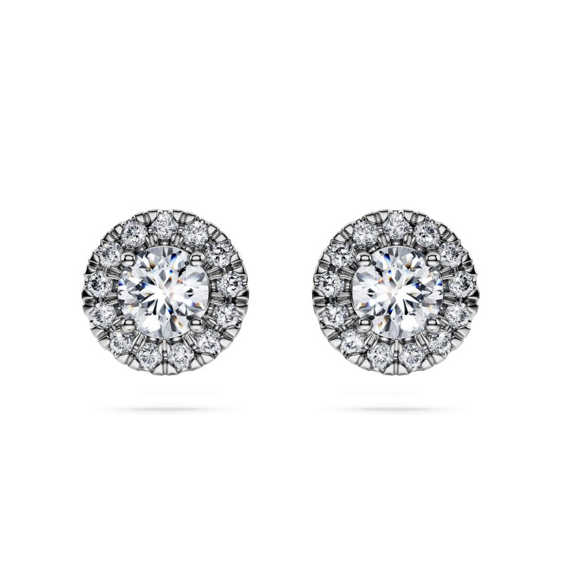 Swarovski - Orecchini Eternity - Oro Bianco - Diamanti